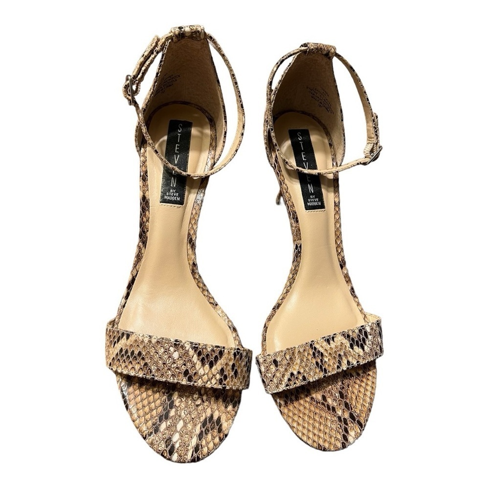 Steven by Steve Madden Viienna Reptile Print Sandals Size 8M
